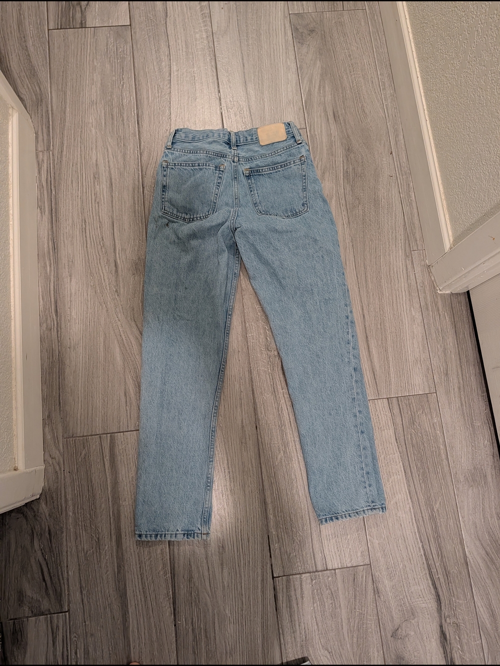 Everlane Light Wash Blue High-Rise Straight Jeans